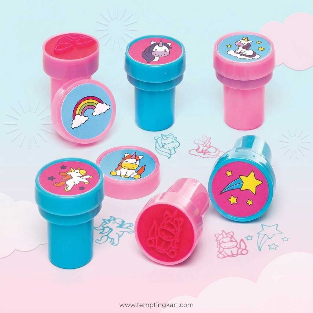 Unicorn Stamps for Kids | Coloring Stamps (1 Set-Pack of 10)