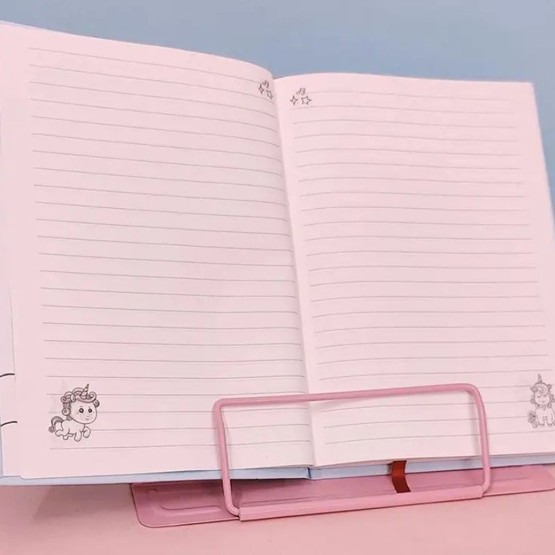 Adjustable Unicorn-Themed Book Holder for Study Desk