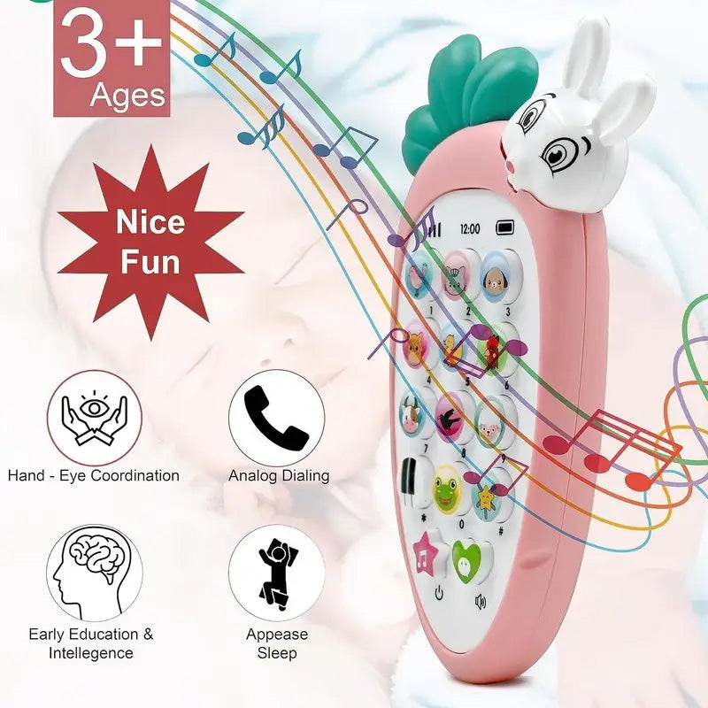 Kids Musical Toy Phone with Lights & Sounds – Educational Learning Mobile Toy for Toddlers (Age 2+)