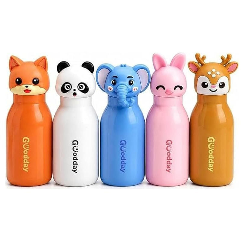 Animal Character Water Bottle for Kids | Colorful Cartoon Drinking Bottle