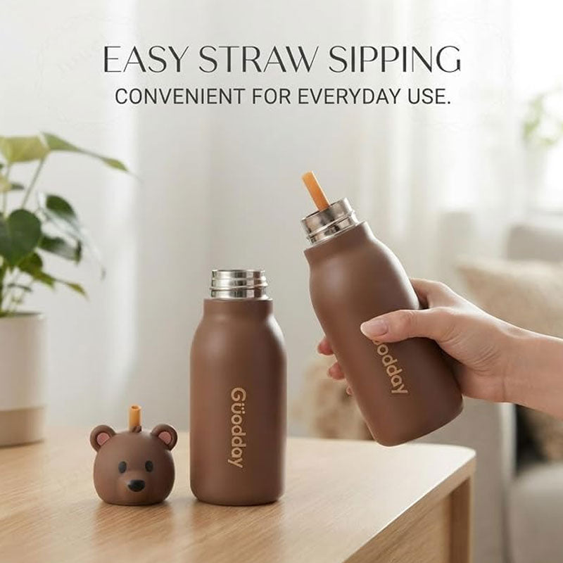 Animal Character Water Bottle for Kids | Colorful Cartoon Drinking Bottle