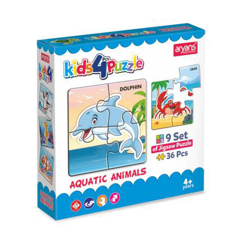 Kids 4 Pcs Puzzle Set | Educational Puzzles for Kids (Age 4+)