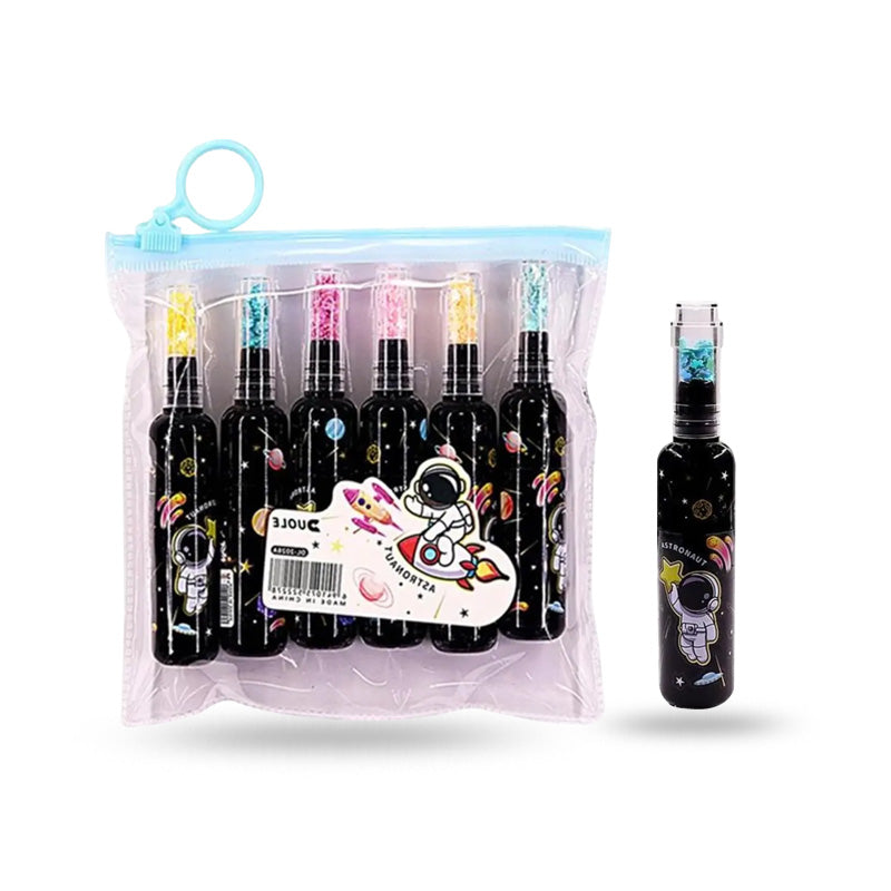 Arctave Bottle Shape Highlighters | Set of 6 | Planet Theme