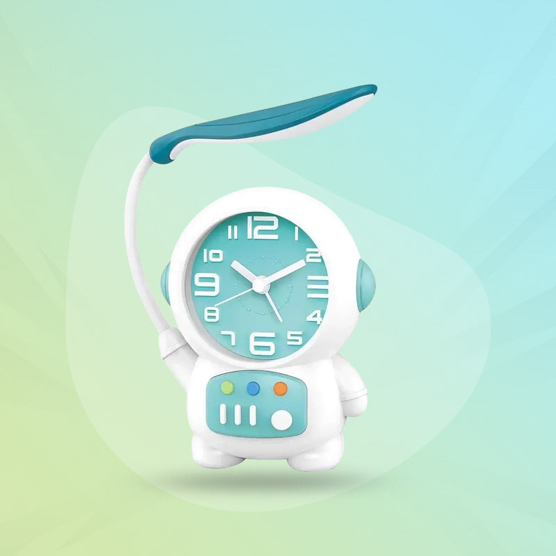 Astronaut Alarm Clock with Table Lamp – Home Decor & Kids Study Light