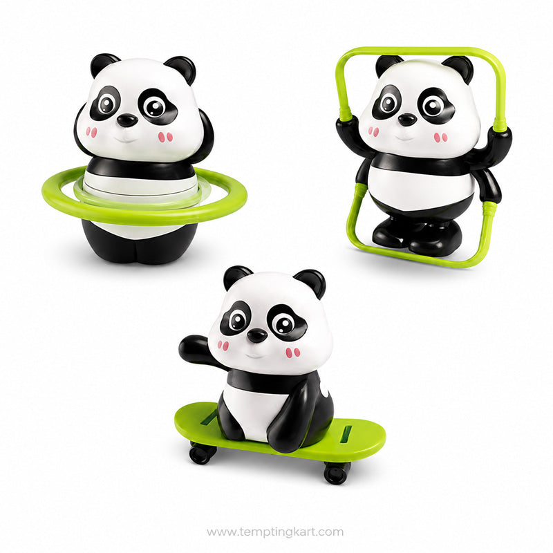 Battery-Free Panda Toy Set – Cute Panda Wind-Up Toys for Kids