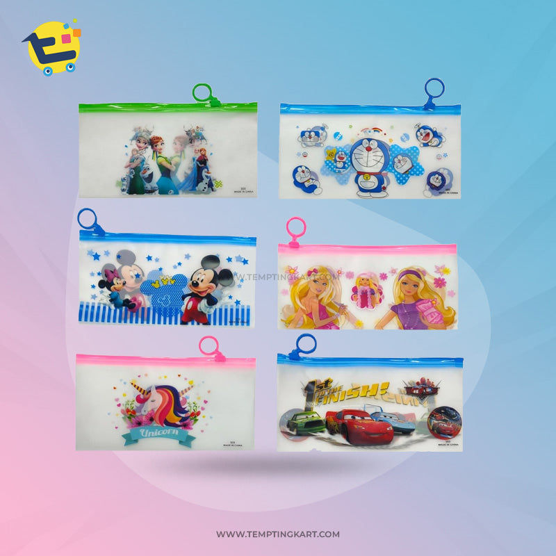 Cartoon Character Zip Pouches