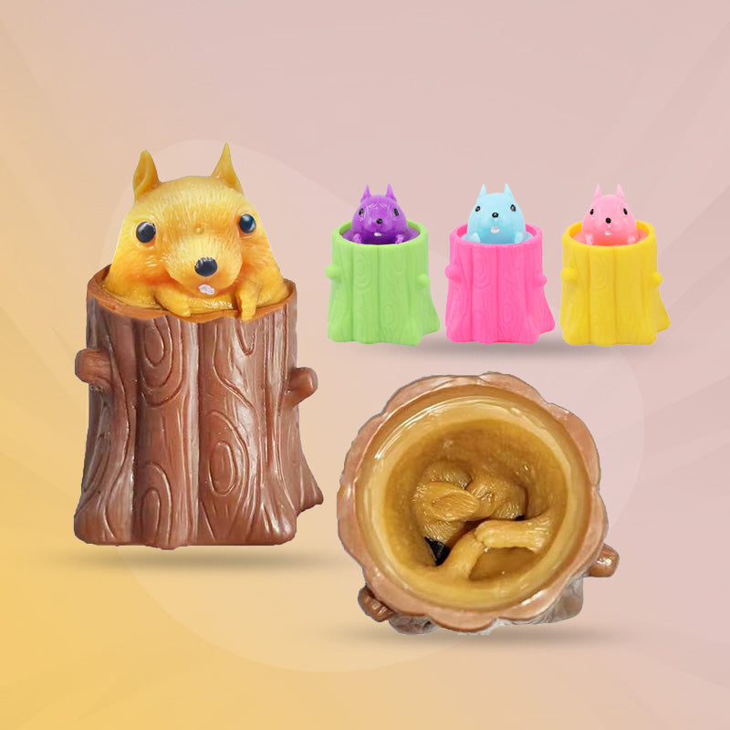 Cup Squirrel Squishy Toy