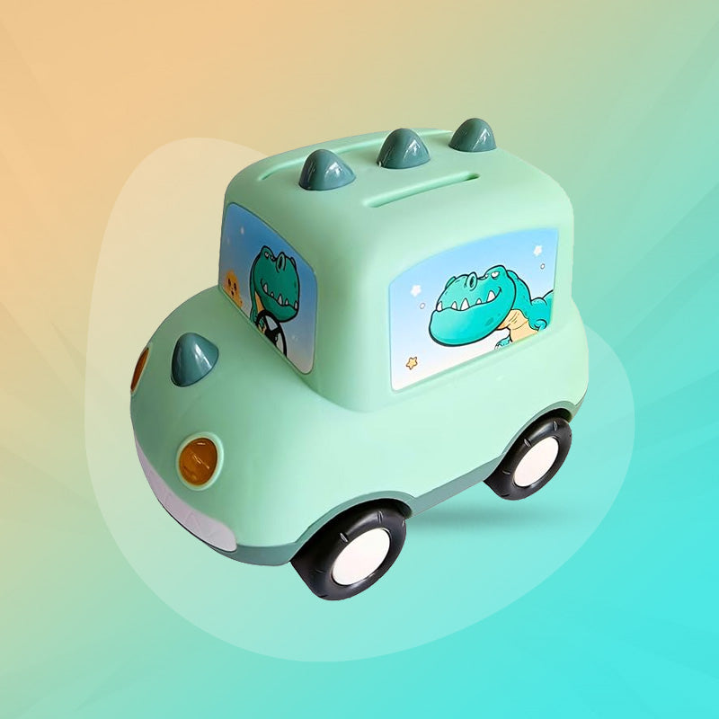 Car-Shaped Piggy Bank – Cartoon Money Box for Kids