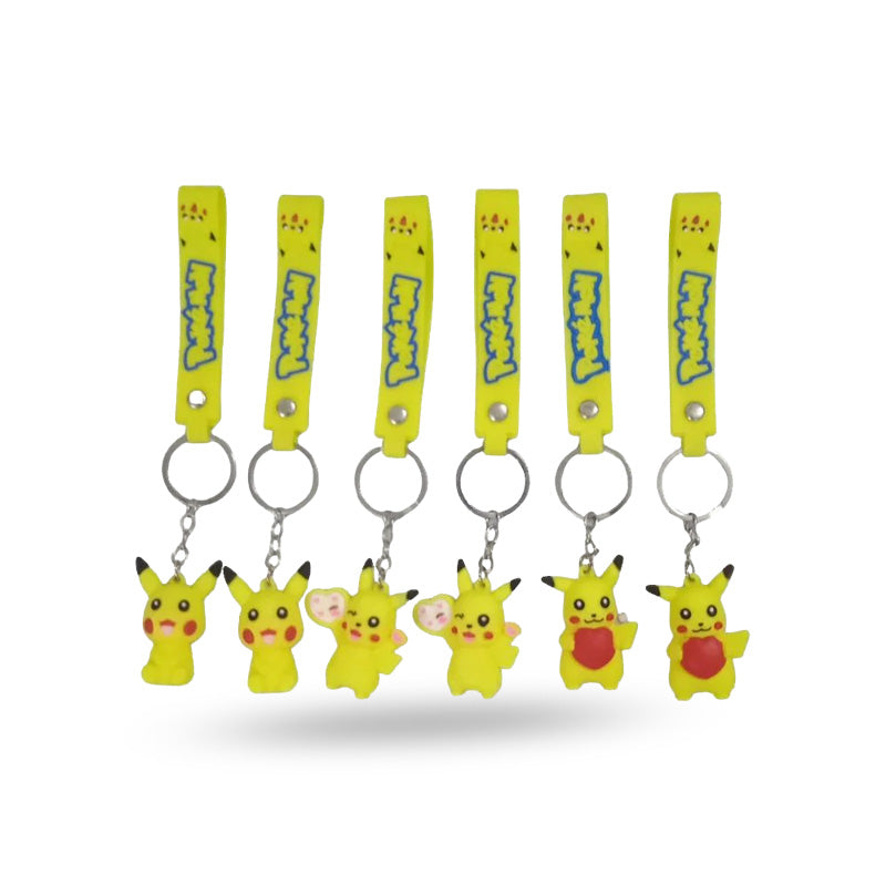Cute Cartoon Rubber Figure Keyrings