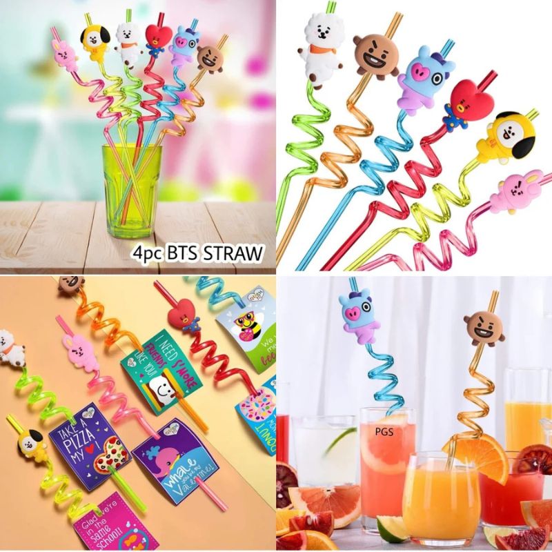 Cute Cartoon Straws