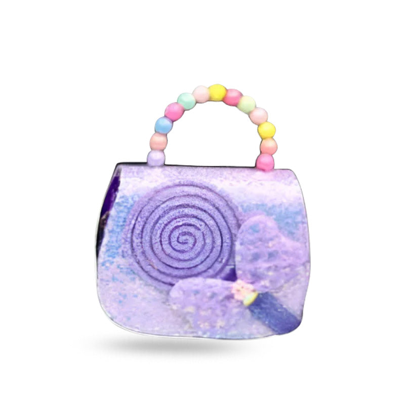 Butterfly & Lollipop Kids Handbag – Pastel Beaded Handle