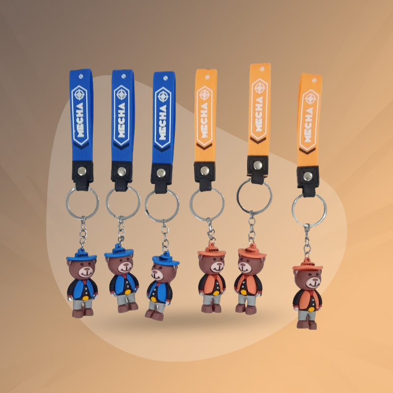 Cute Soft Teddy Bear Keychain