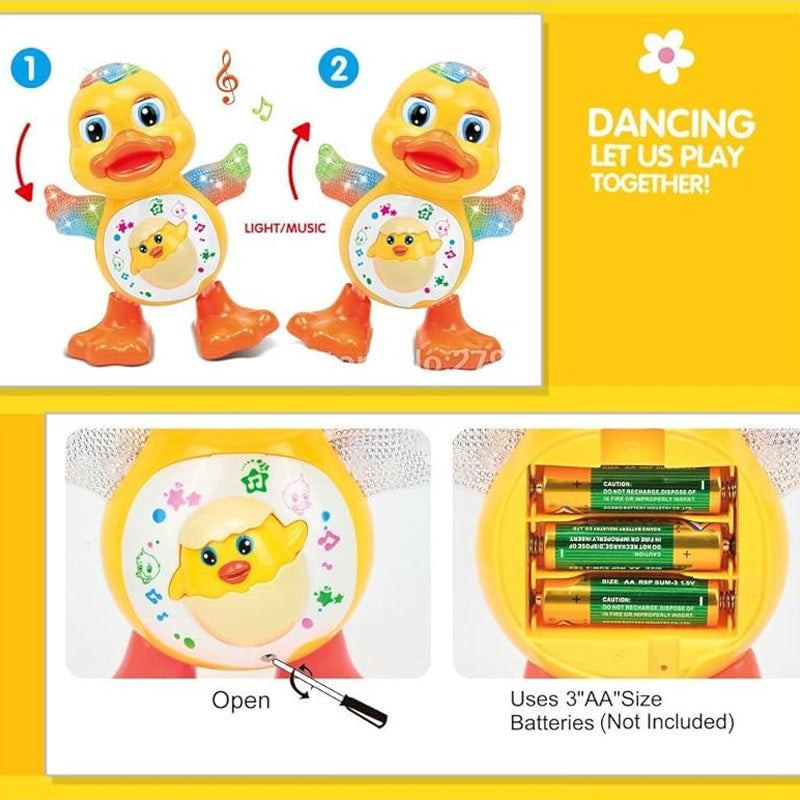 Dancing Duck Musical Toy for Kids with Lights & Sound