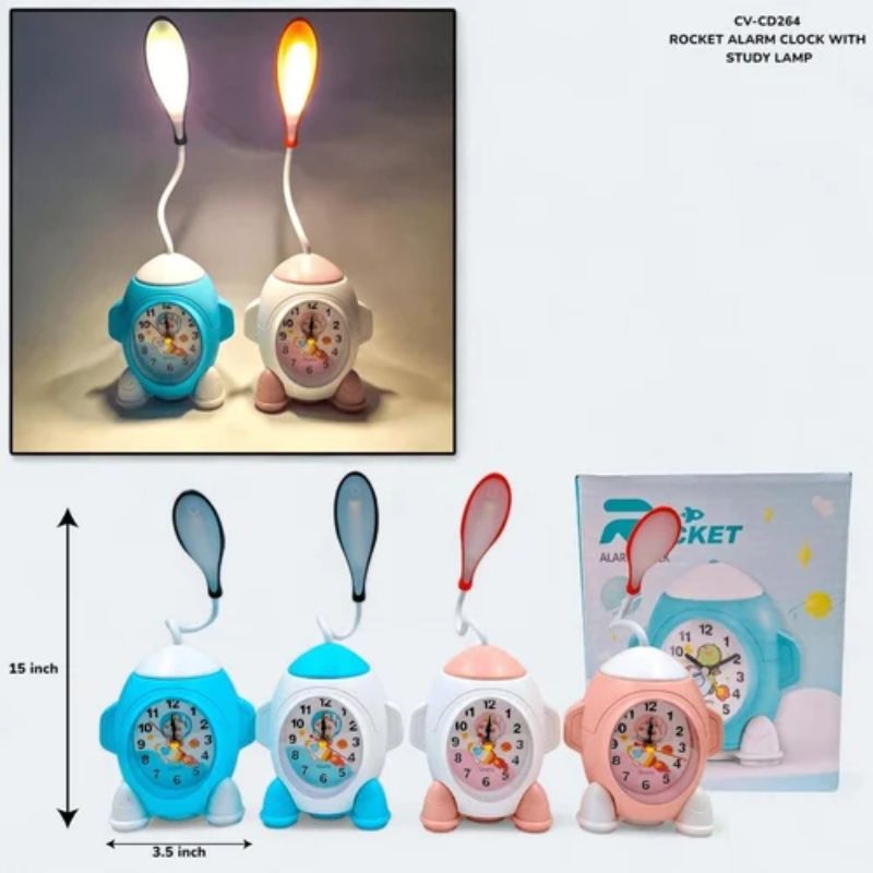 Rocket-Shaped Alarm Clock – Fun Wake-Up Clock for Kids & Students