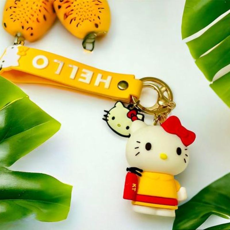 Famous Kitty Rubber Silicone Keychain – Bag & Car Charm