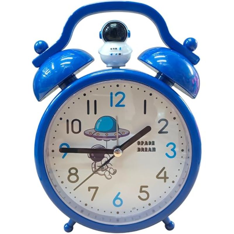 MULTI Twin Bell Analog Alarm Clock – Loud Twin Bell Retro Clock for Heavy Sleepers