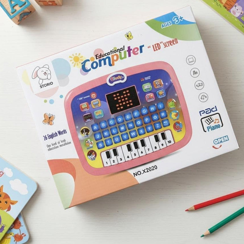 Educational Computer | 2-in-1 Musical Computer Plus Piano with LED Screen for Kids