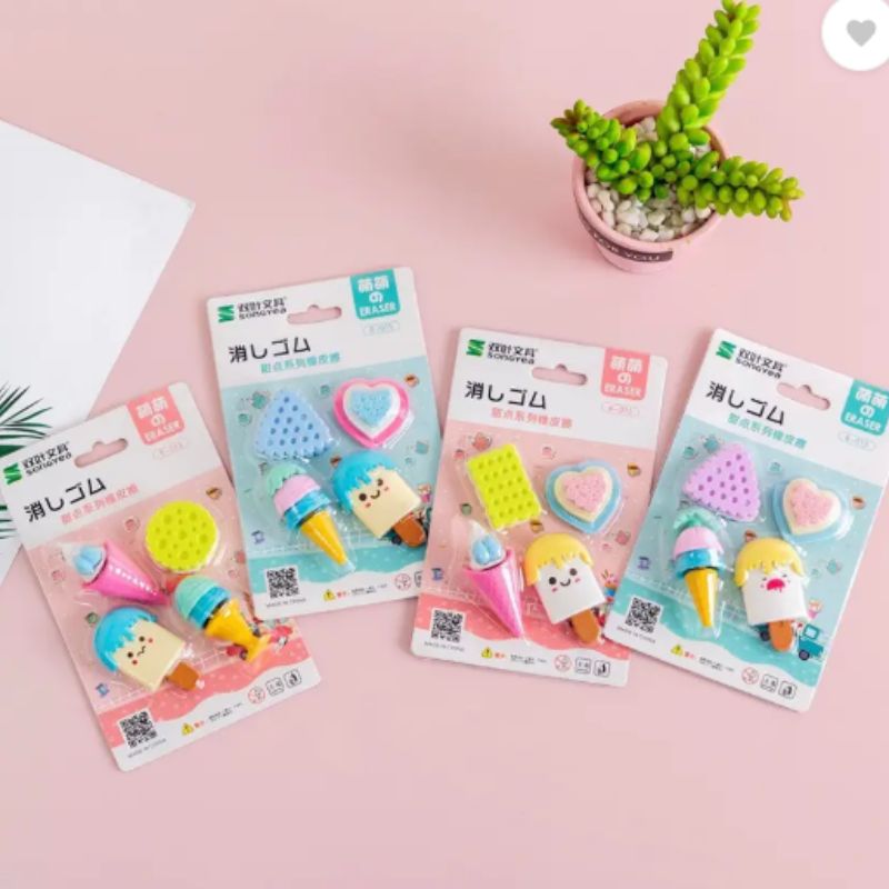 Erasers | Food-Shaped Erasers for Kids