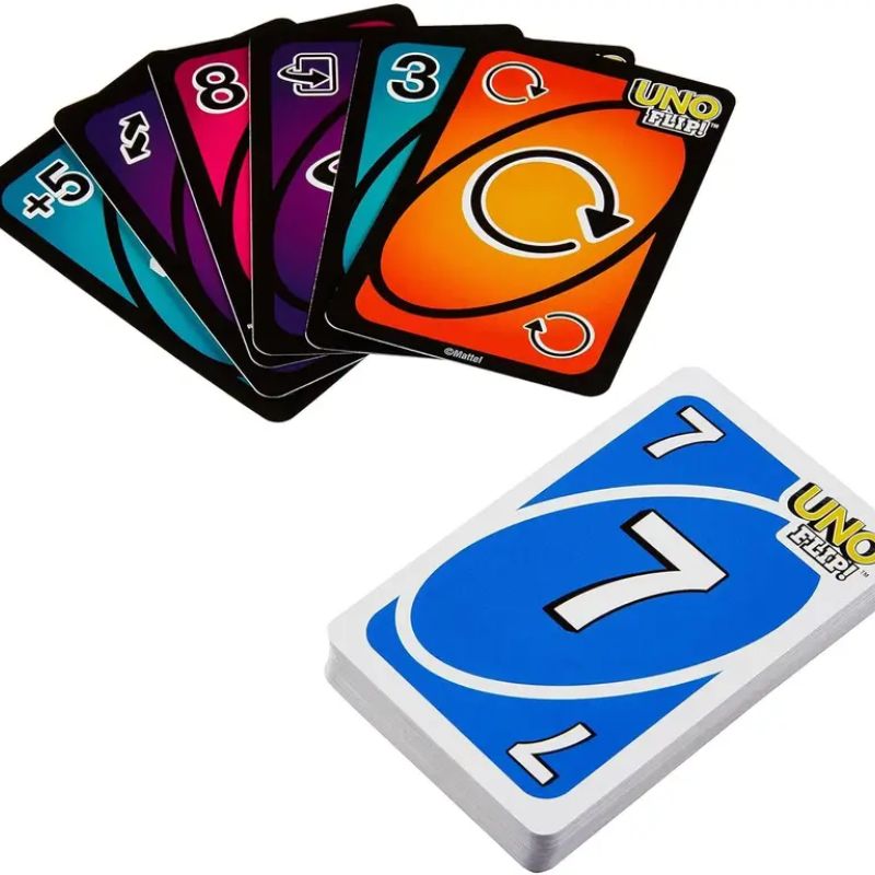 UNO Flip Side Card Game For Kids - Multi-Color
