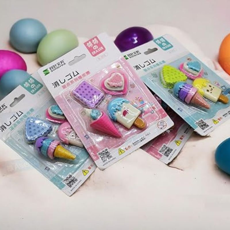 Erasers | Food-Shaped Erasers for Kids