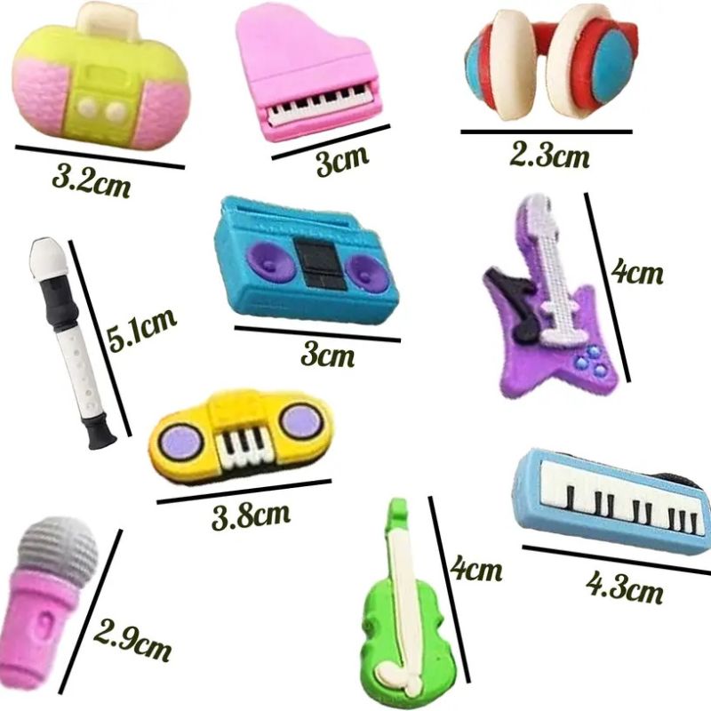 Erasers | Music Theme Erasers for Kids
