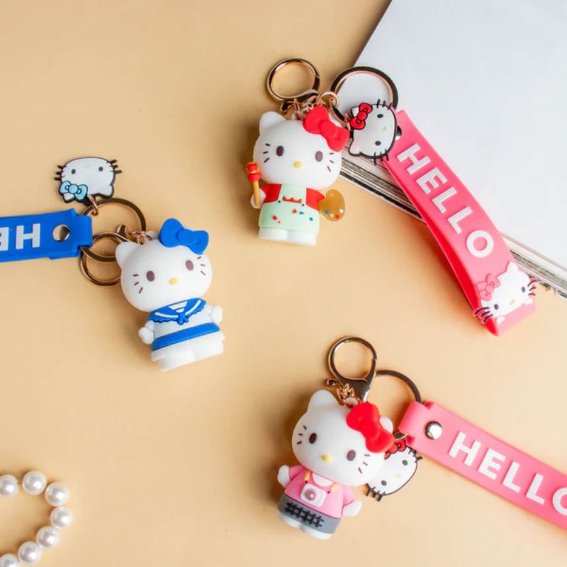 Famous Kitty Rubber Silicone Keychain – Bag & Car Charm