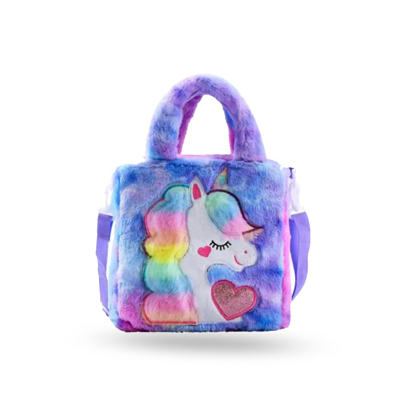 Girls Unicorn Plush HandBag