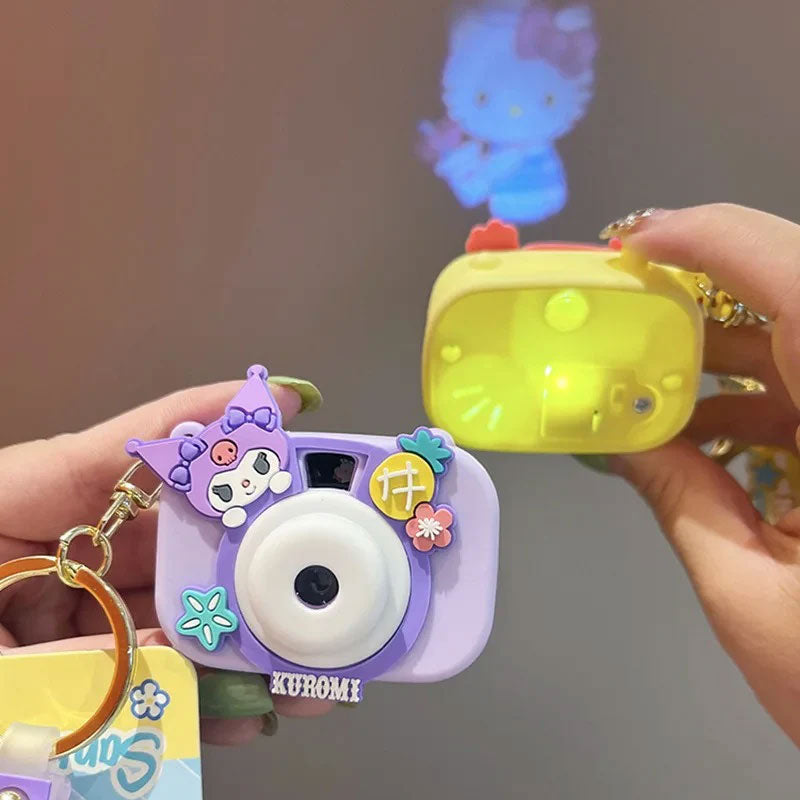 Stylish Pocket-Sized Camera Keychain with Built-in Projector