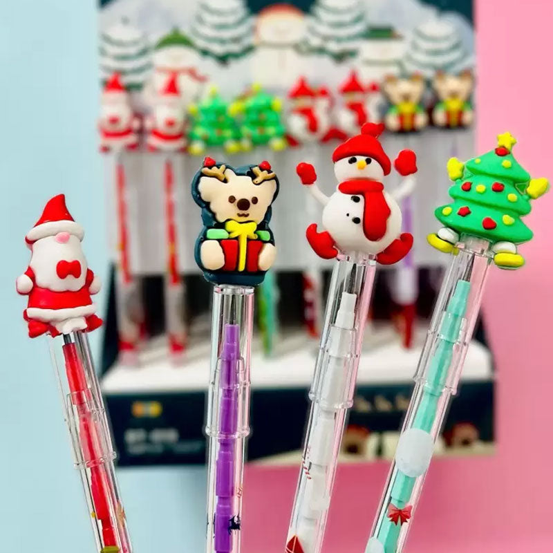 Push Pencils | Christmas theme Push Pencils for Kids (Pack of 1)