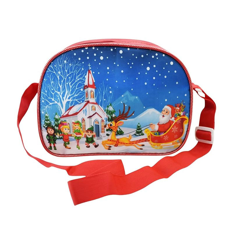 Sling Bag | Christmas Theme Sling Bag for Kids (Pack of 1)
