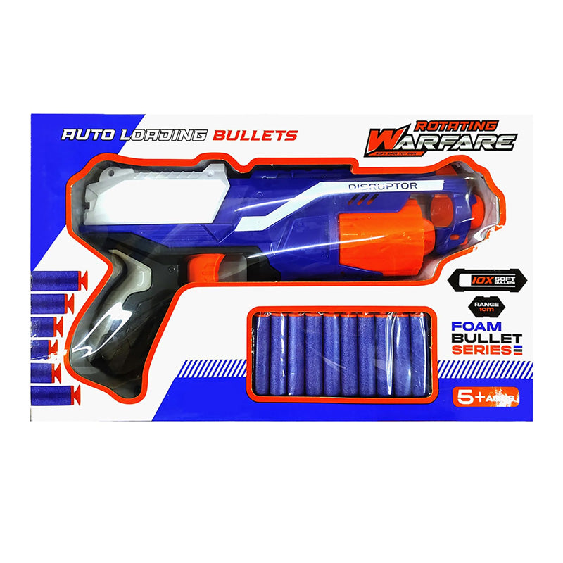 Bullet Gun for Boys | Rotator Gun with 10 Soft Foam Bullets