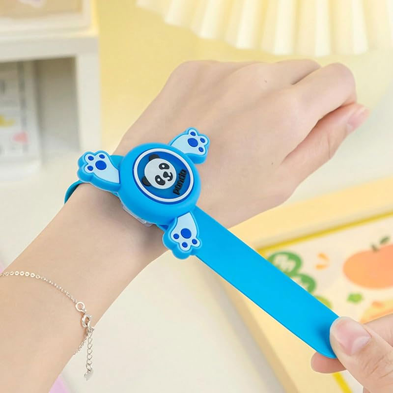 Wrist Band 360 Degree Rotating Dial Kids LED Light Up Bracelet