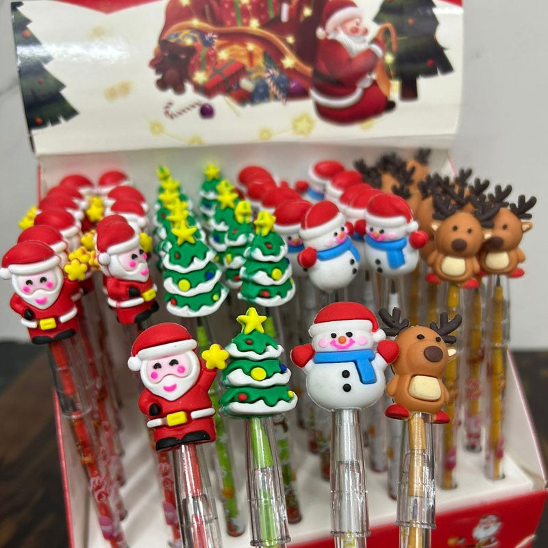 Push Pencils | Christmas theme Push Pencils for Kids (Pack of 1)