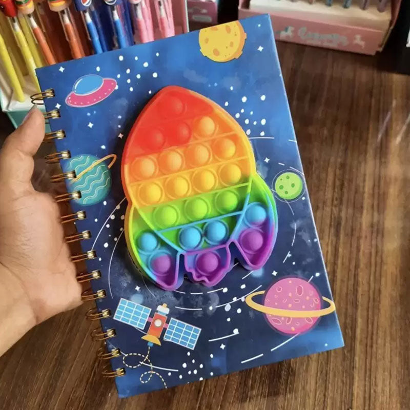Pop Notebook for Kids | Spiral Notebook | Popit Diary
