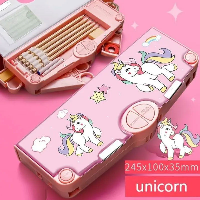All-in-One Unicorn Scissior Pencil Box for Kids