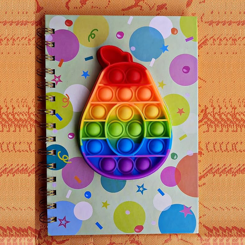 Pop Notebook for Kids | Spiral Notebook | Popit Diary