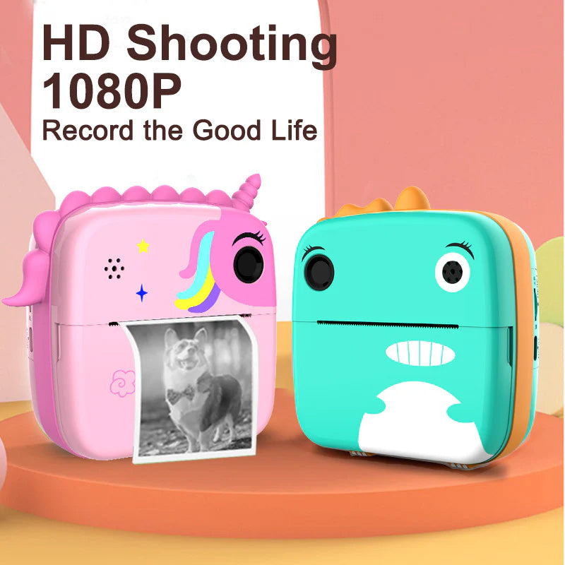 Kids Instant Print Camera – Unicorn & Dinosaur | Temptingkart