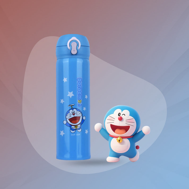 Stainless Steel Cartoon Vacuum Flask – 500 mL Flip Cap for Kids