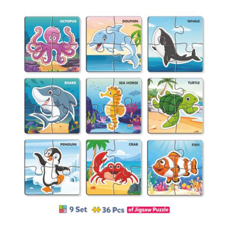 Kids 4 Pcs Puzzle Set | Educational Puzzles for Kids (Age 4+)