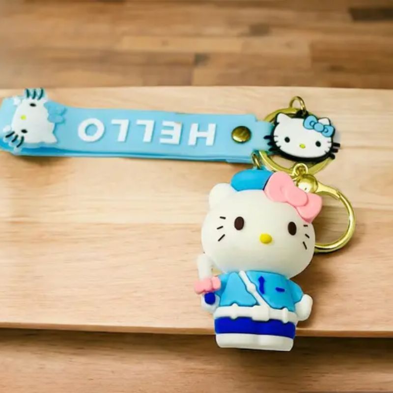Famous Kitty Rubber Silicone Keychain – Bag & Car Charm