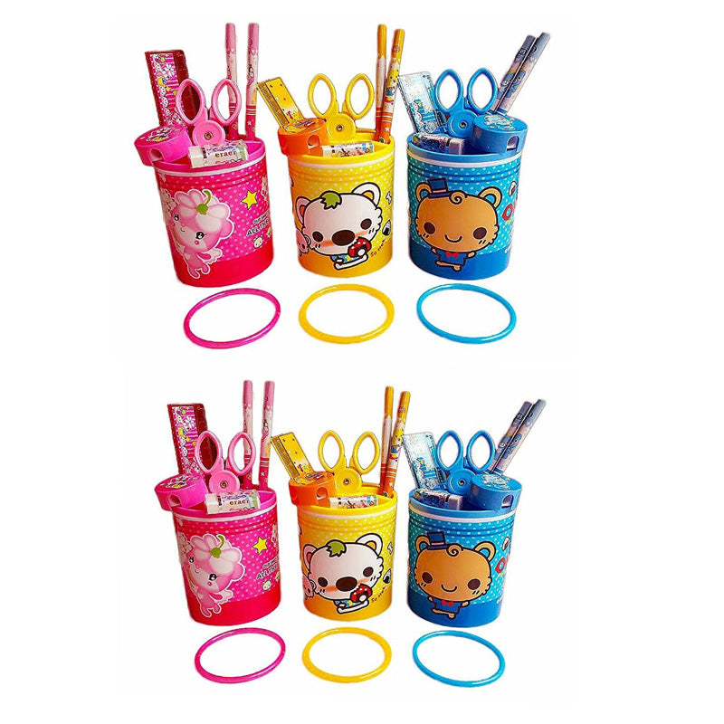 Kids Pen Stand With Stationery Combo