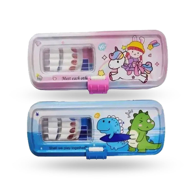 Kids Pencil Box With Sharpener School School