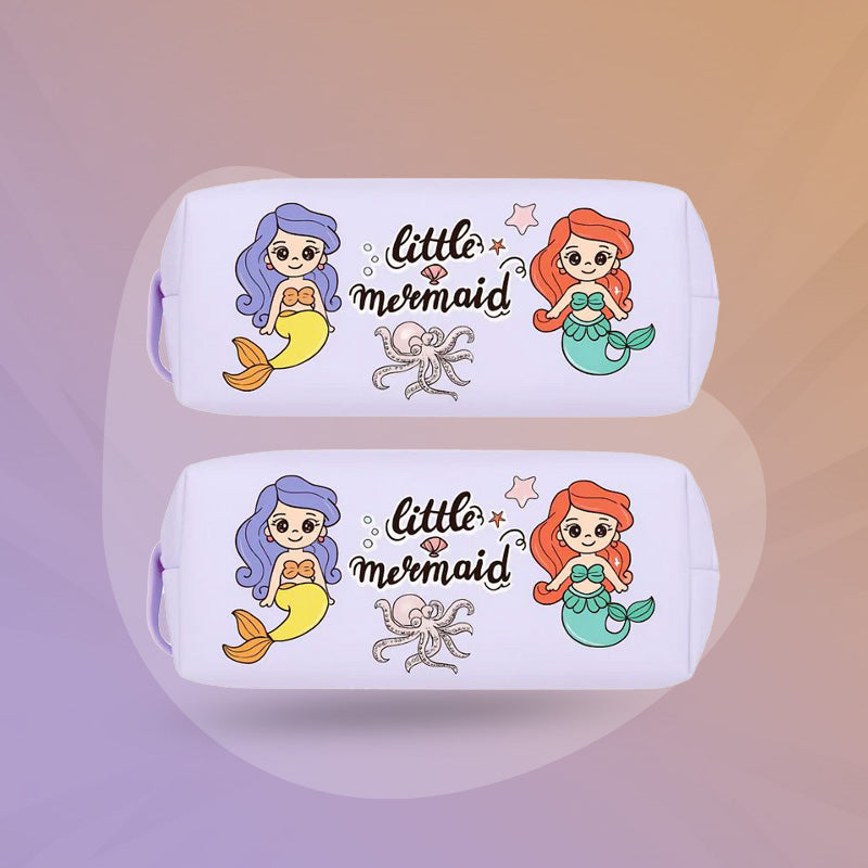 Kids Pencil Case Compartments School Zipper