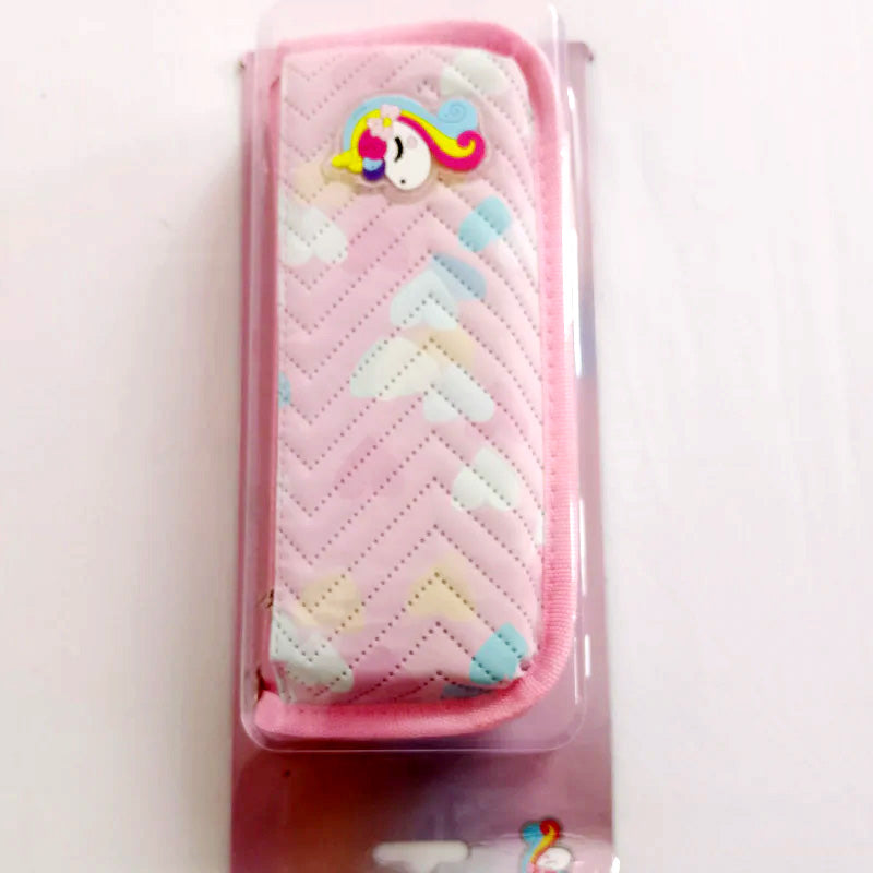 Kids Pencil Pouch with Unicorn Print