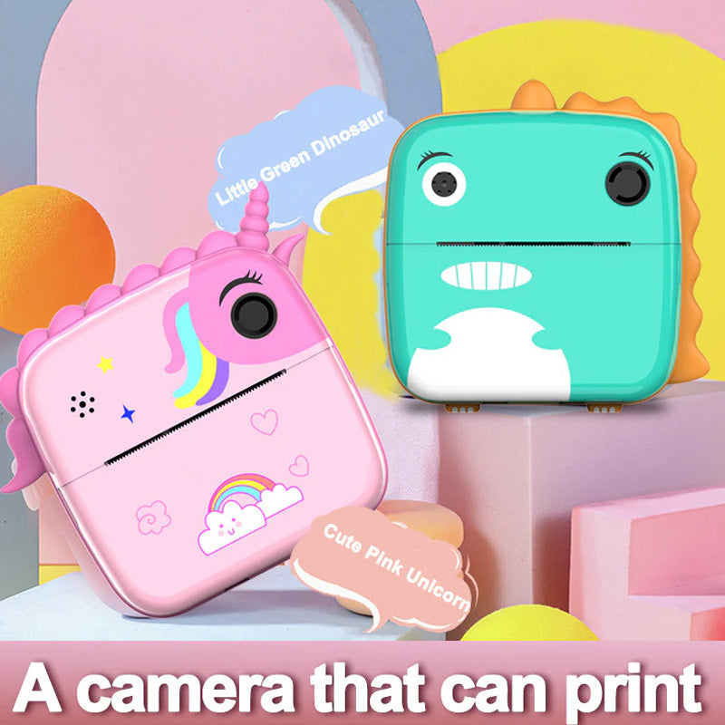 Kids Instant Print Camera – Unicorn & Dinosaur | Temptingkart