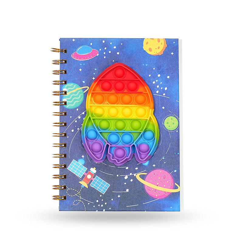 Kids Pop It Notebook With Bubble Cover