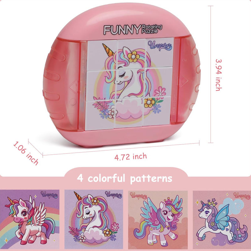 Unicorn Rotating Puzzle Toy for Kids – Funny Cube Puzzle Brain Game