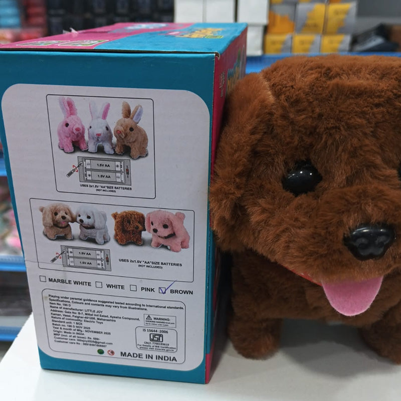 Electronic Plush Pet Toy for Kids – Walking & Sound Soft Animal Toy (Multi Design)