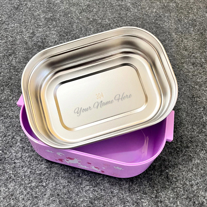 Unicorn Stainless Steel Lunch Box | Leakproof Food Storage Container for Kids & School