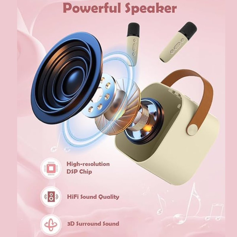 Wireless Karaoke Mic With Speaker